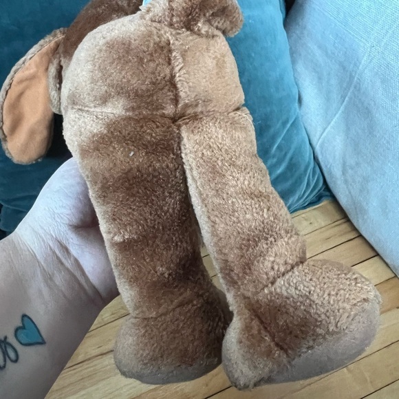 The Puzzle Place Fisher Price 1994 Plush 14" Nuzzle The Dog Brown Vintage - Picture 5 of 5